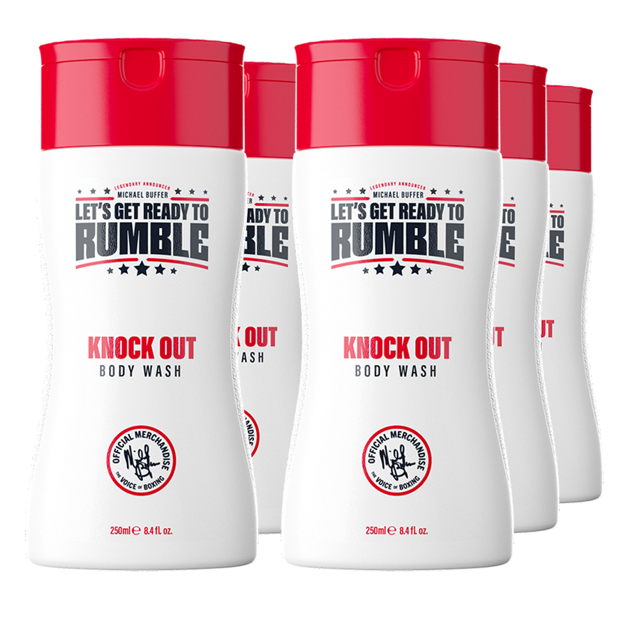 LET'S GET READY TO RUMBLE Knock Out Body Wash 6 x 8.45 fl. oz.
