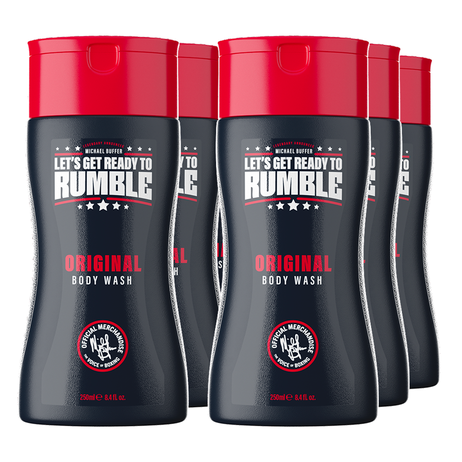 LET'S GET READY TO RUMBLE Original Body Wash 6 x 8.45 fl. oz.