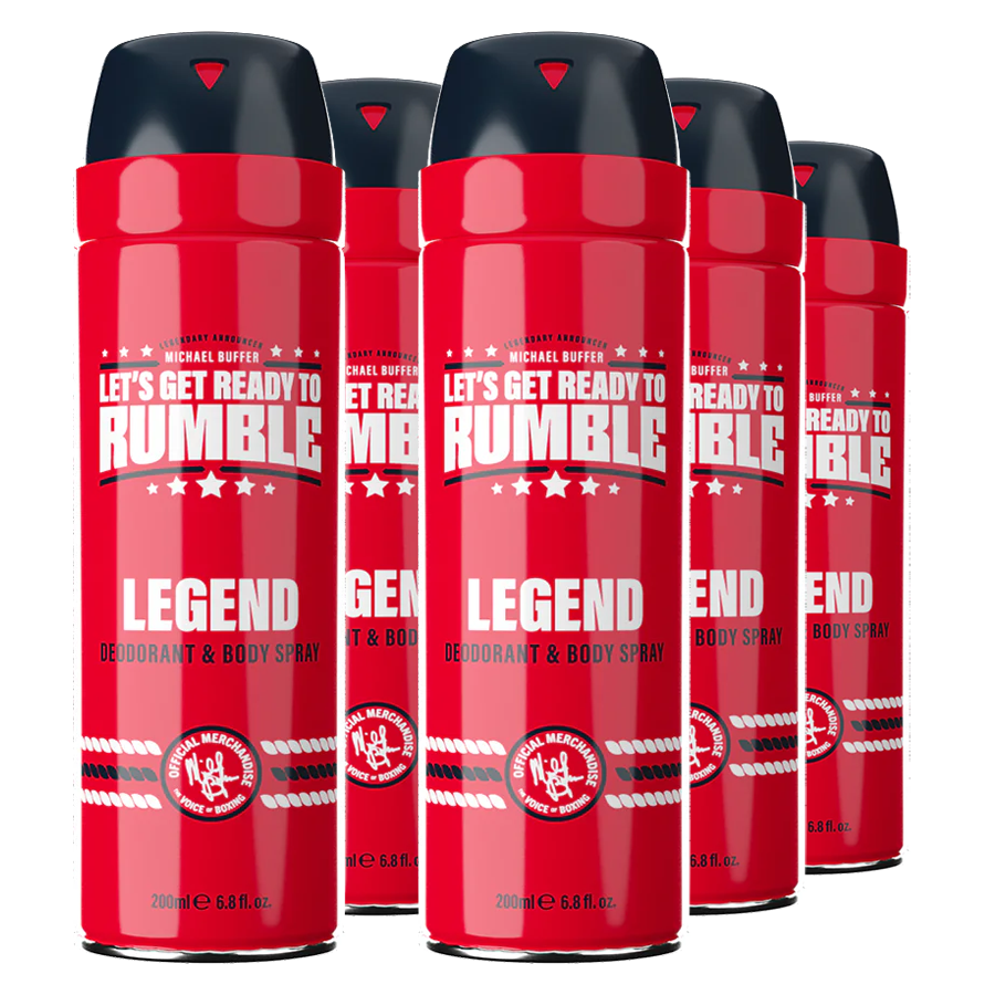 LET'S GET READY TO RUMBLE LEGEND Body Spray 6-pack