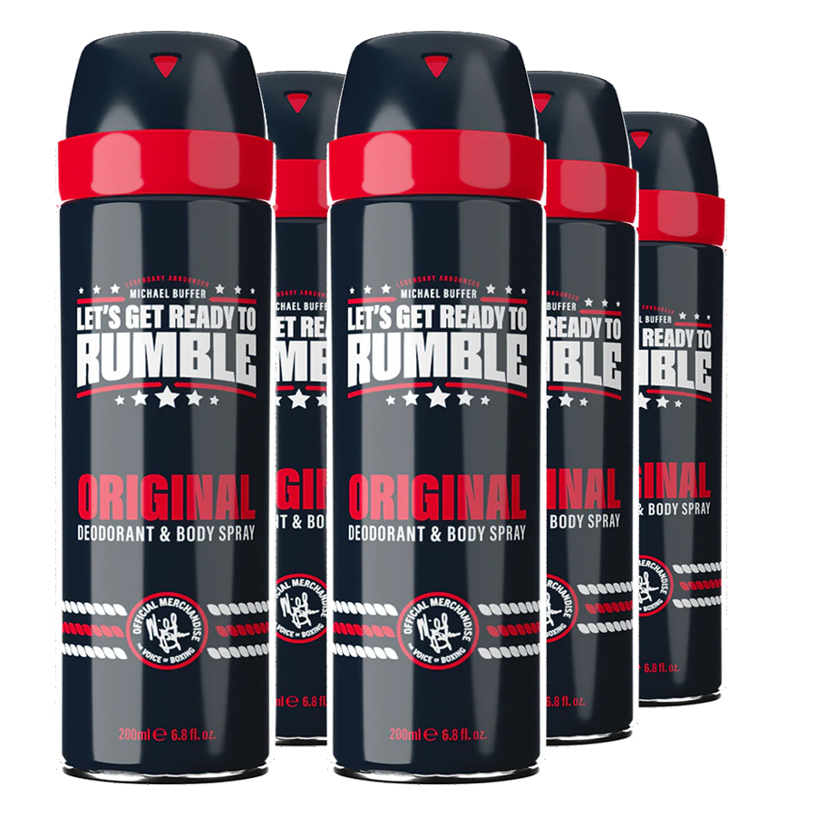 LET'S GET READY TO RUMBLE Original Body Spray 6-Pack